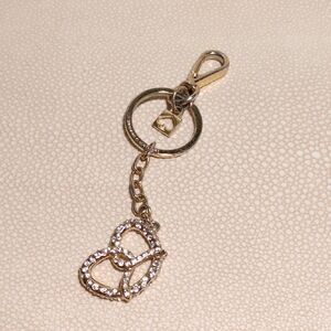 kate spade Gold Key & Card Holder with Interlocking Hearts